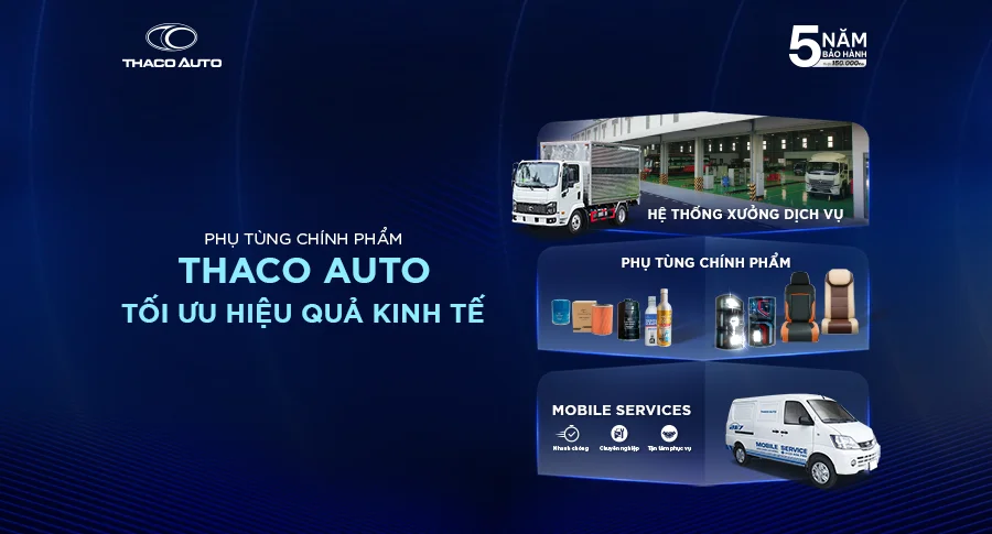Vì sao phụ tùng chính phẩm của THACO AUTO giúp doanh nghiệp vận tải tối ưu hiệu quả kinh tế?