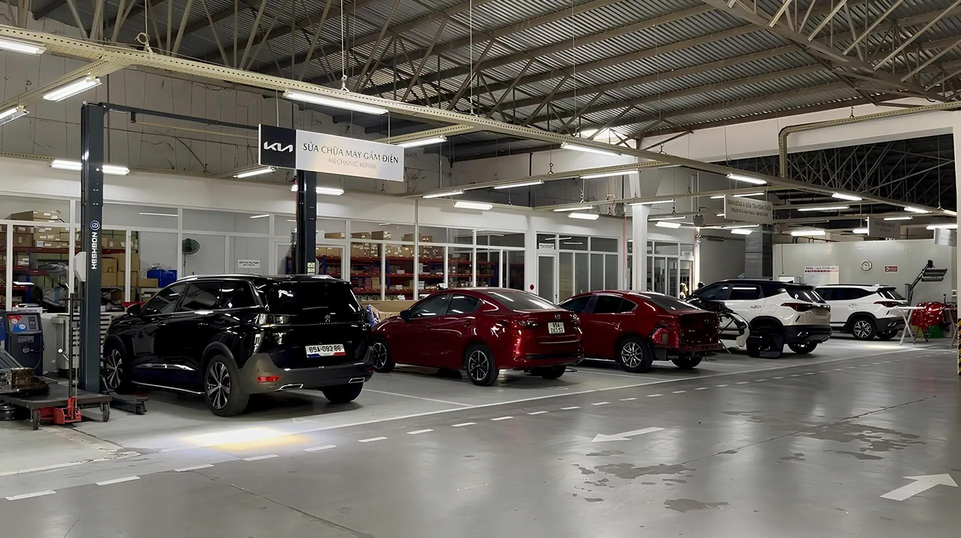 XƯỞNG DỊCH VỤ KIA - MAZDA - PEUGEOT PHAN RANG