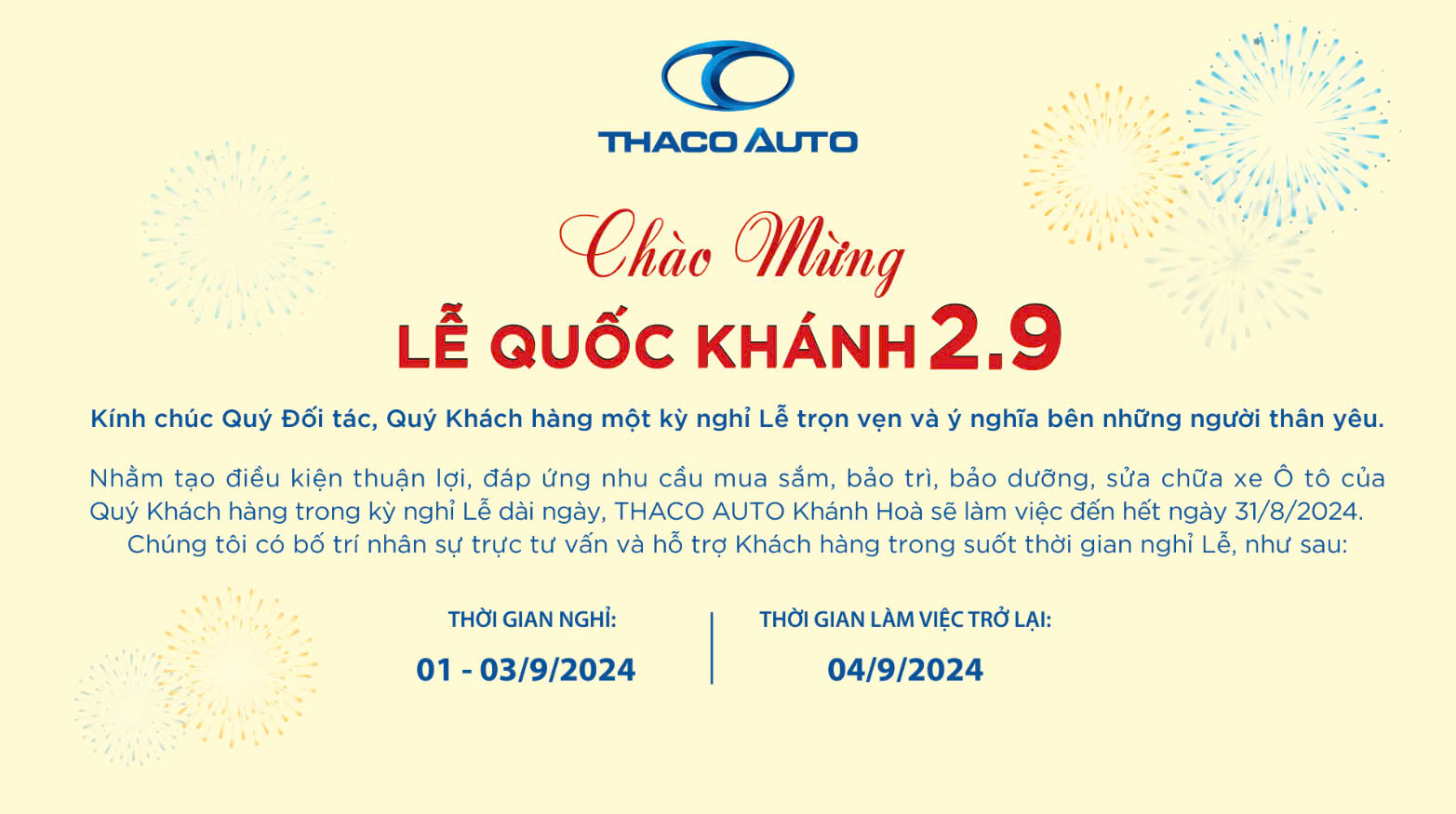 CHÀO MỪNG QUỐC KHÁNH VIỆT NAM 2/9​