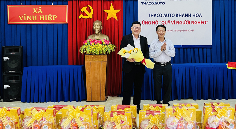 THACO AUTO Khánh Hòa sẻ chia với người có hoàn cảnh khó khăn tại địa phương nhân dịp Tết Nguyên đán 2024