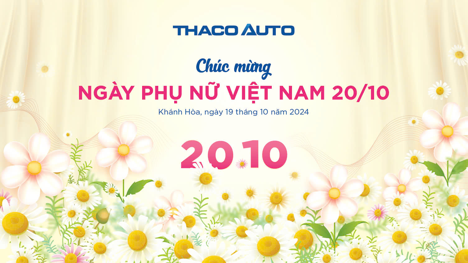 Nữ CBNV THACO AUTO Khánh Hòa  rạng rỡ trong Ngày Phụ nữ Việt Nam 20/10