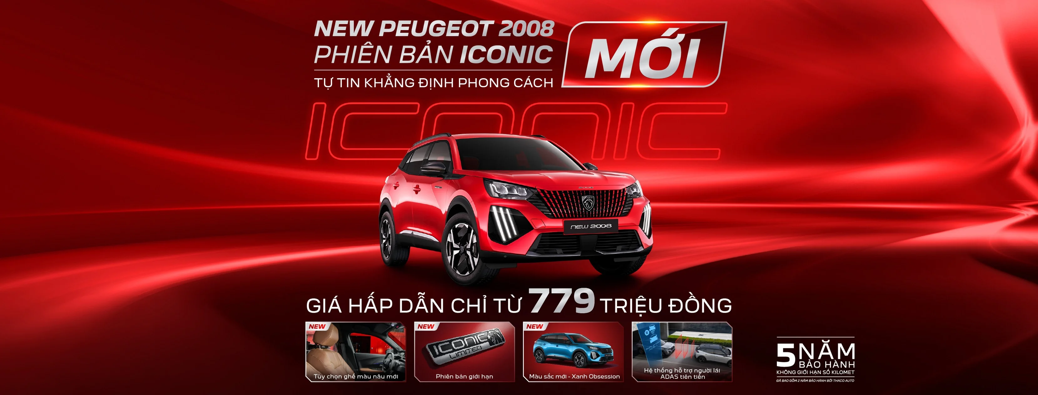THACO AUTO giới thiệu New Peugeot 2008 Iconic – SUV đô thị châu Âu hiện đại