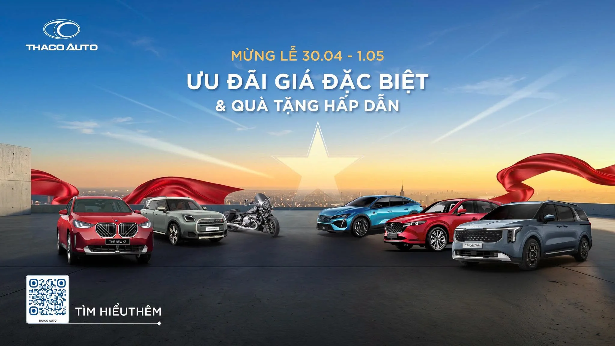 THACO AUTO ưu đãi đặc biệt & quà tặng hấp dẫn mừng Lễ 30/4 - 1/5
